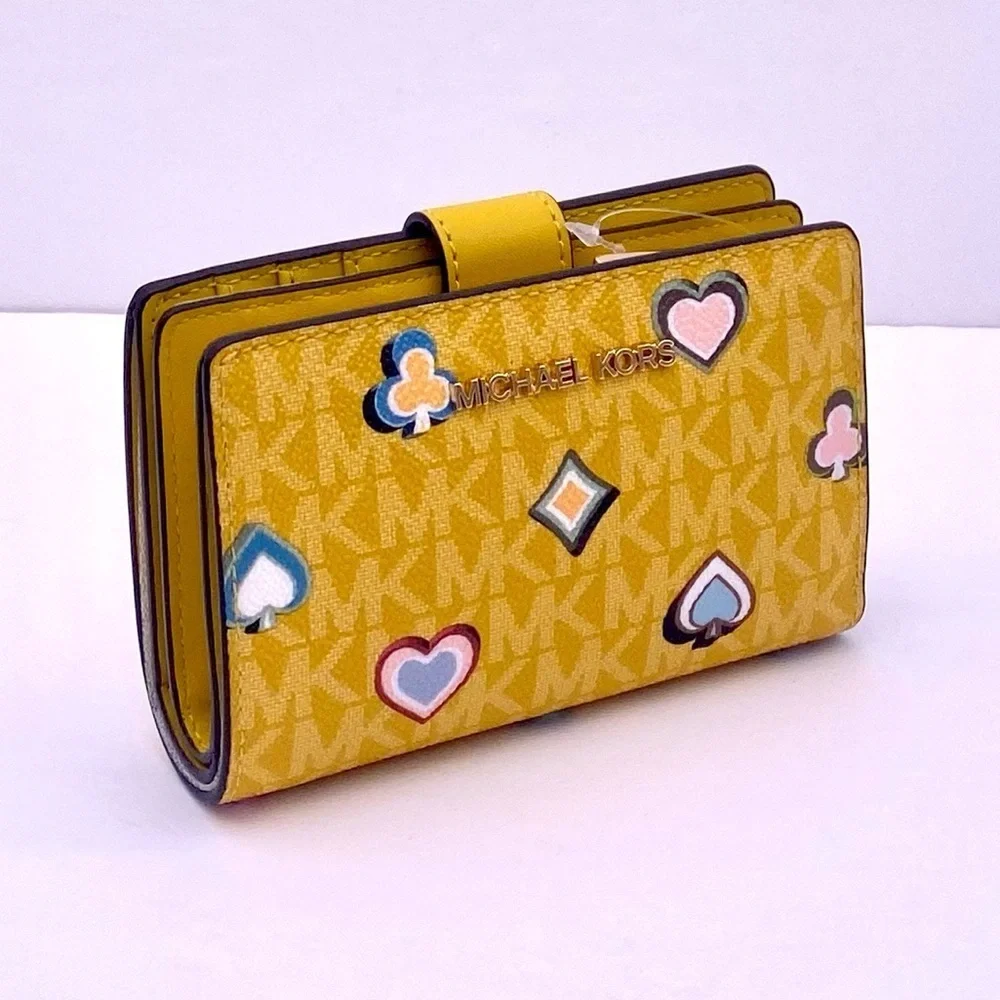 Michael Kors Jet Set Medium Printed Signature Logo Wallet